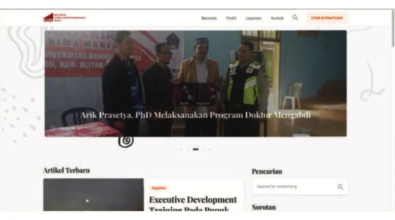 K2PU Universitas Brawijaya Web Profile & Blog